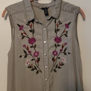 Terre bleue sleeveless dress